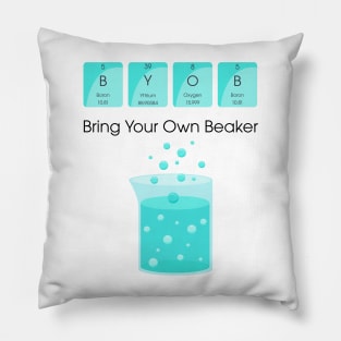 BYOB Bring Your Own Beaker Pillow