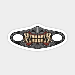 Oni Mask Grey Magnet