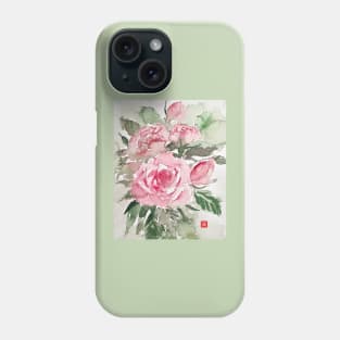 Loose rose watercolor Phone Case