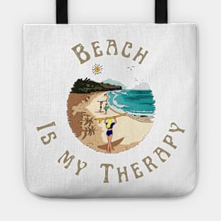 Beach is My Therapy Tote