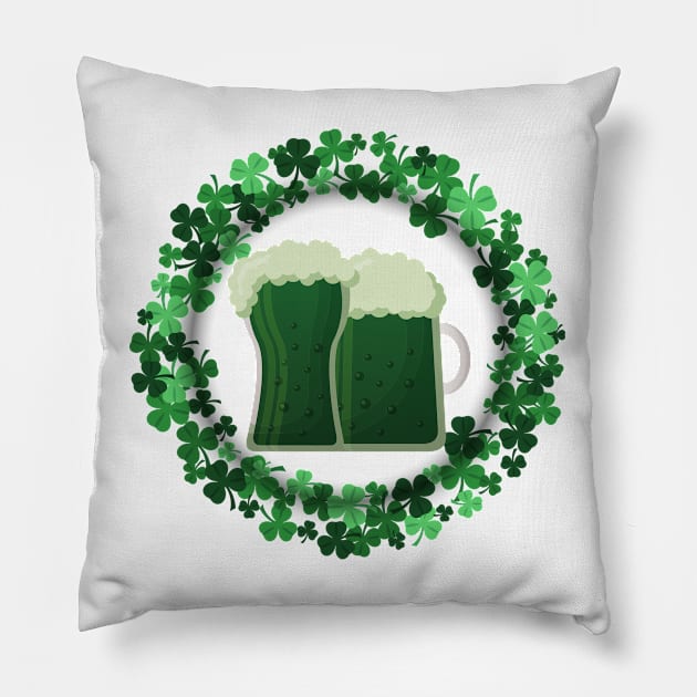 SAINT PATRICK'S DAY BEER DAY Pillow by Lolane