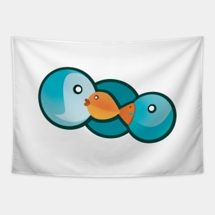 Birds' Fish Link Tapestry