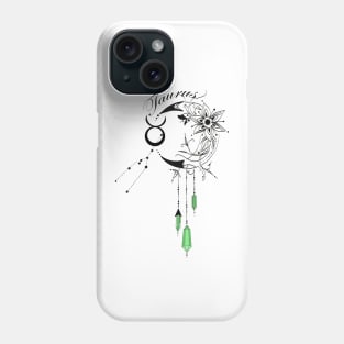 Taurus Green Gem Stone Phone Case