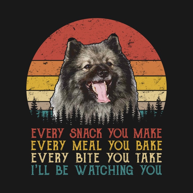 Retro Keeshond Every Snack You Make Every Meal You Bake by SportsSeason