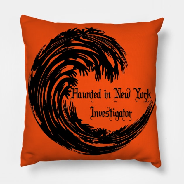 Haunted in New York Investigator Tee Pillow by Haunted in New York