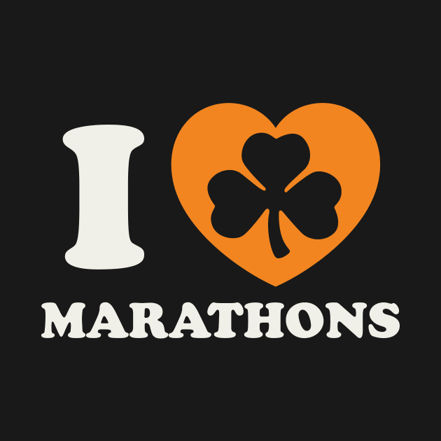 St Patricks Day Running Marathon Irish Runner Shamrock by PodDesignShop