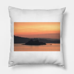 Drake's Island Sunset Pillow