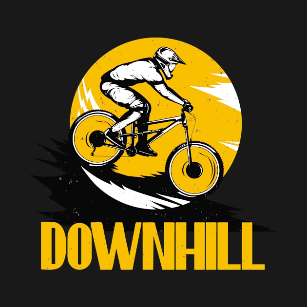 Downhill Mountain Biking Mountain Bike Biker by Foxxy Merch