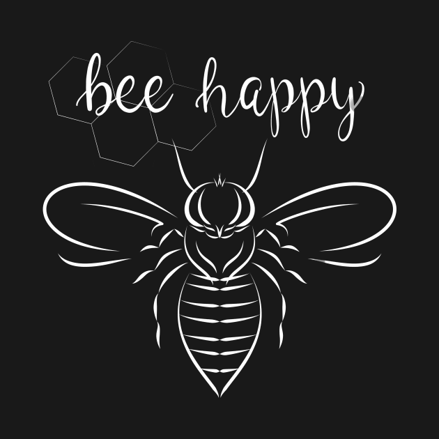 Bee happy white by ngmx