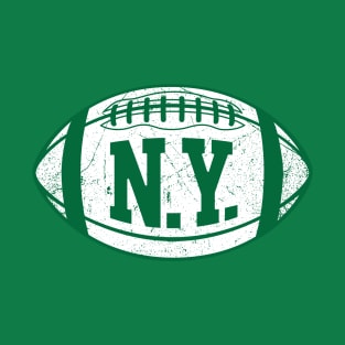 NY Retro Football - Green T-Shirt