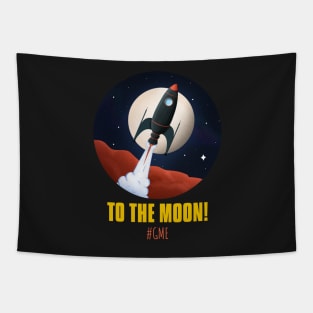 GME To the moon Tapestry