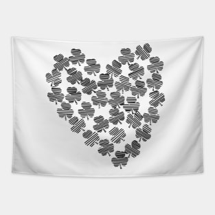 Shamrock Heart St Patricks Day Tapestry