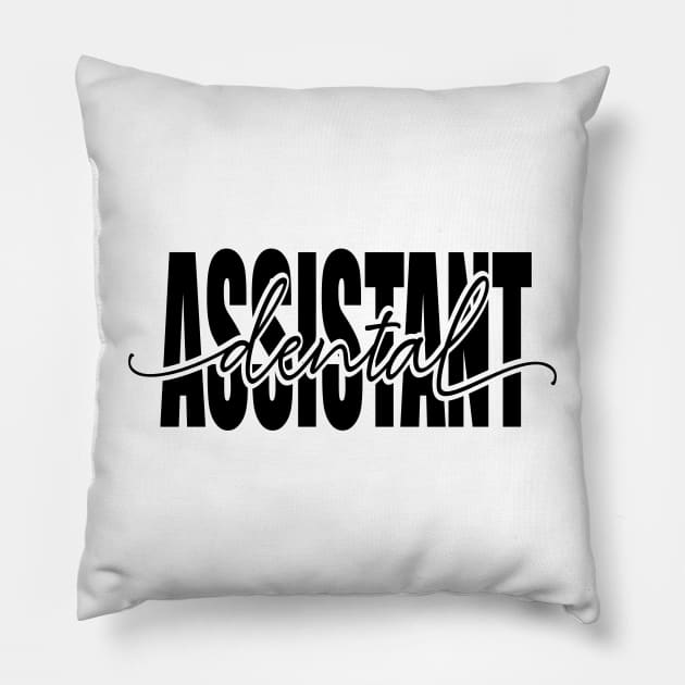 Dental Assistant - Dentist Dental Nurse Pillow by fromherotozero