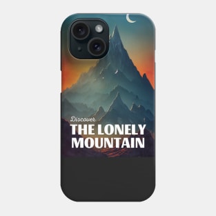 Discover The Lonely Mountain - Travel Poster - Fantasy Funny Phone Case