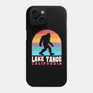 Lake Tahoe Bigfoot Sasquatch California Retro Phone Case