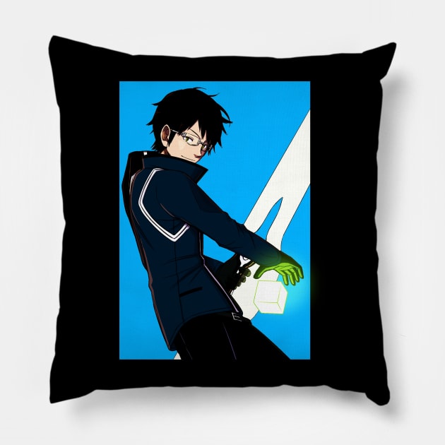 Osamu Mikumo Pillow by Sparkledoom