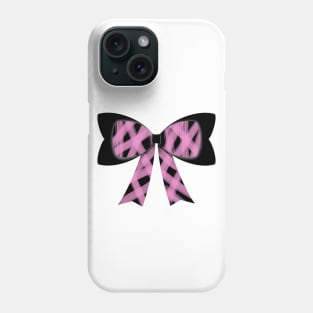 Light pink streaks bow Phone Case