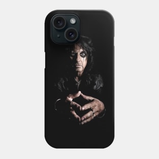 Shock Rock Majesty Vintage Alice Tee for True Fans of Theatrical Rock Spectacles Phone Case