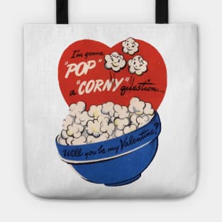 a polyamorous popcorn valentine Tote