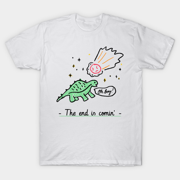 Discover Dinosaur Comet End Of The World - Dinosaur - T-Shirt