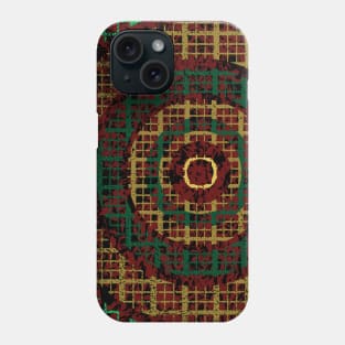 abstract geometric circle patterns Phone Case