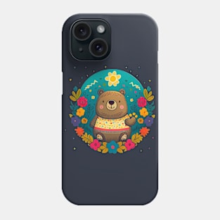 Floral Bear Phone Case