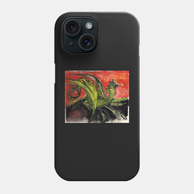 Dragon of Air and Fire Phone Case by Visuddhi