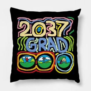 pixel art 2037 grad Christian and peace Pillow