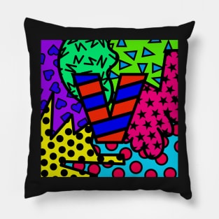 Alphabet Series - Letter V - Bright and Bold Initial Letters Pillow