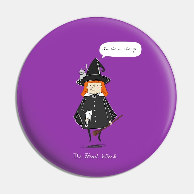 I'm the in-charge - Head Witch Pin by Dodo&FriendsStore