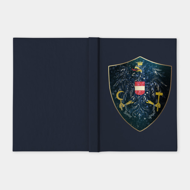 Austria Coat Of Arms And Starry Nights Shield Austria Notebook Teepublic