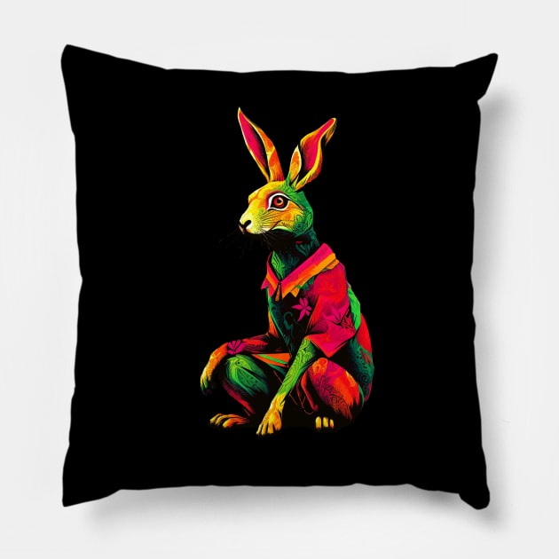 Easter Bunny Pillow by Salogwyn
