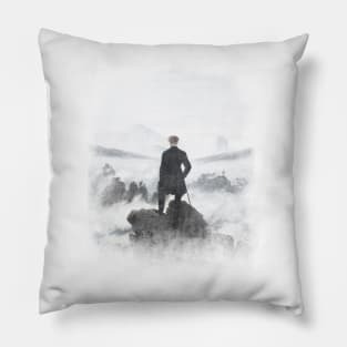 Der Wanderer über dem Nebelmeer Pillow