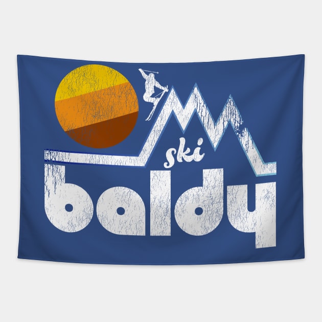 Retro Ski Mt Baldy Tapestry by darklordpug