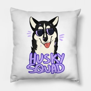 HUSKY SQUAD (black) Pillow