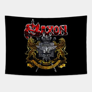 Saxon Band Logo Music Heavy Metal 2 Ecelna Tapestry