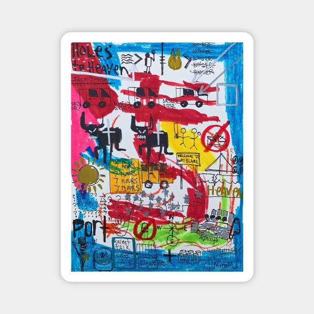 HOLES TO HEAVEN Magnet by Basquiat