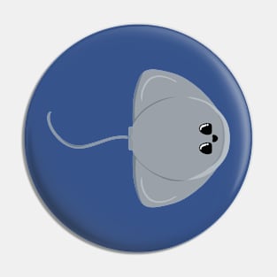 Cartoon Stingray Pin