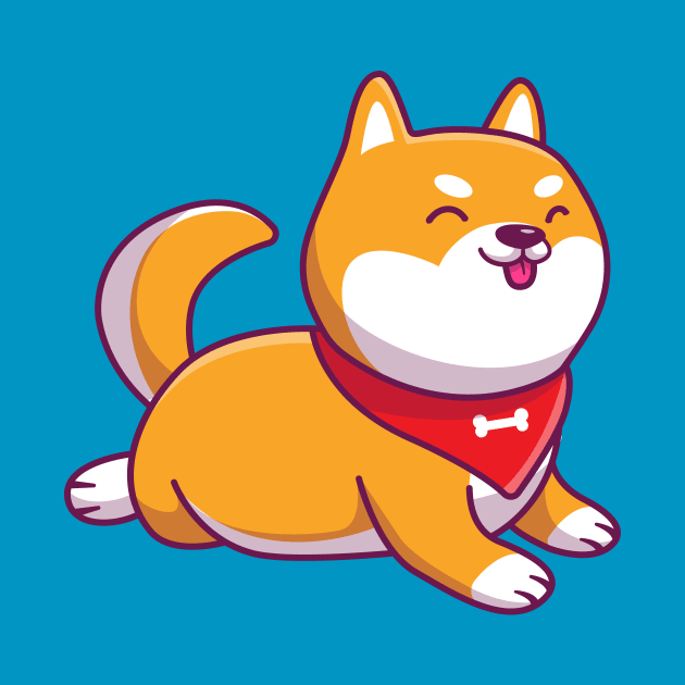 Cute Dog Shiba Inu Cartoon by Catalyst Labs