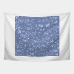 Deep blue pohutukawa flowers Tapestry