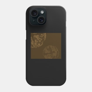 Brown and tan abstract Phone Case