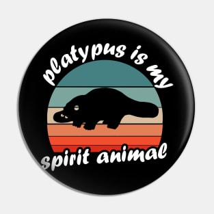My spirit animal platypus saying late riser Pin
