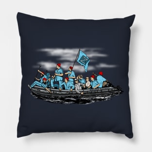 Steve Zissou's Crossing of the Delware Pillow