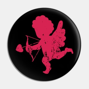 Retro Vintage Grunge Valentine's Day Cupid Pin