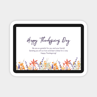 Happy Thanksgiving Card - 13 Magnet