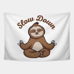 Slow Down Sloth Tapestry