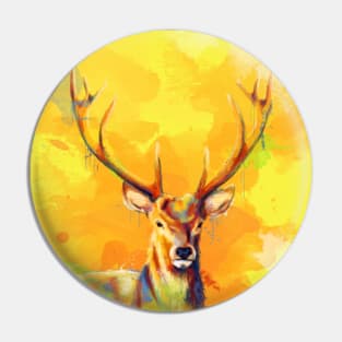 Forest King - Elk Painting Pin