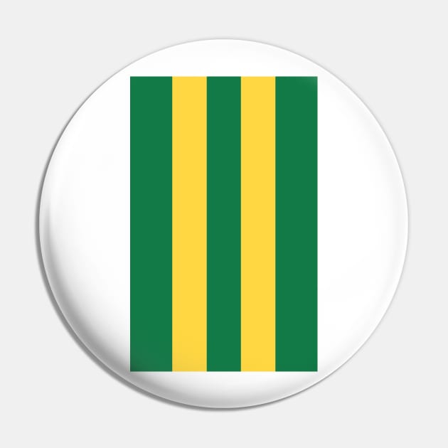 West Brom Retro 1978 Green and Yellow Away Striped Pin by Culture-Factory