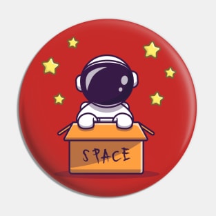 Astronaut Box Space Pin