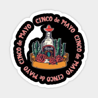 cinco de mayo red tequila Magnet